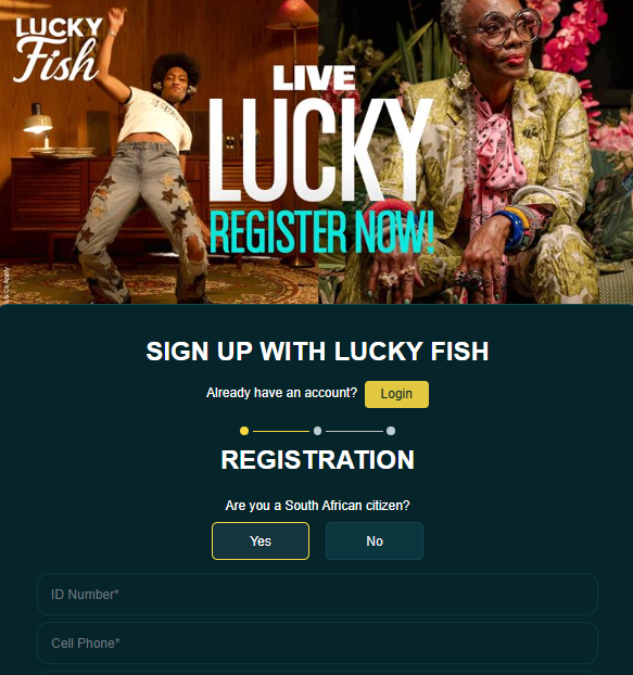 Lucky Fish Registration